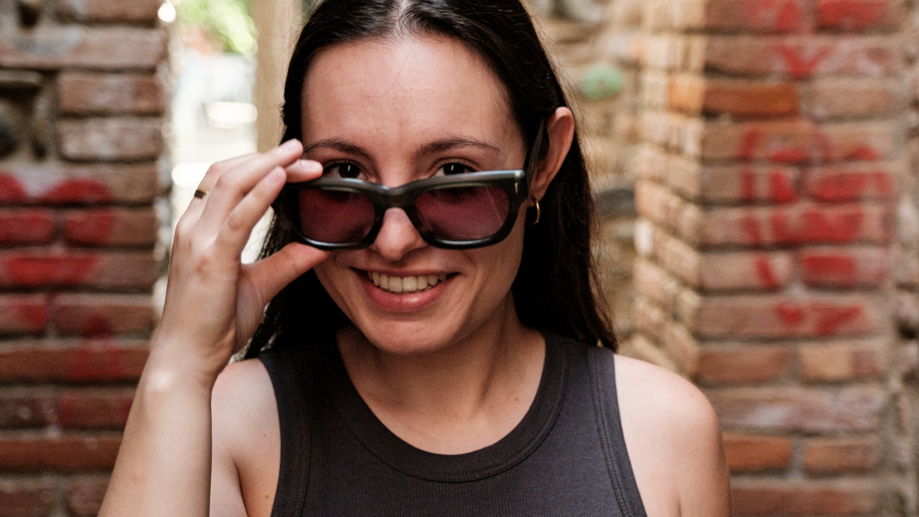 Gafas de sol modernas